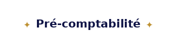 Pre-comptabilite