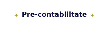 Pre-contabilitate
